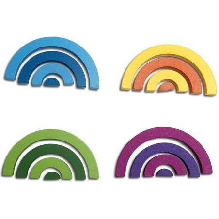 TĘCZA drewniana układanka logiczna