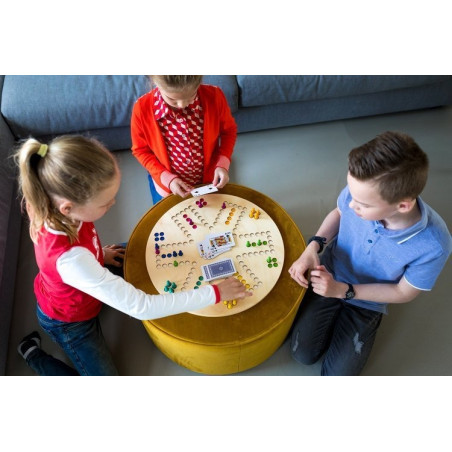 CHIŃCZYK Z KARTAMI GĄSKI drewniana gra 2w1