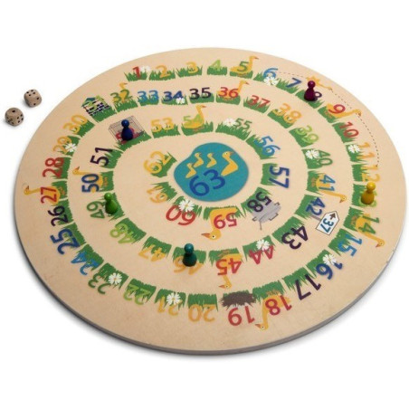 CHIŃCZYK Z KARTAMI GĄSKI drewniana gra 2w1