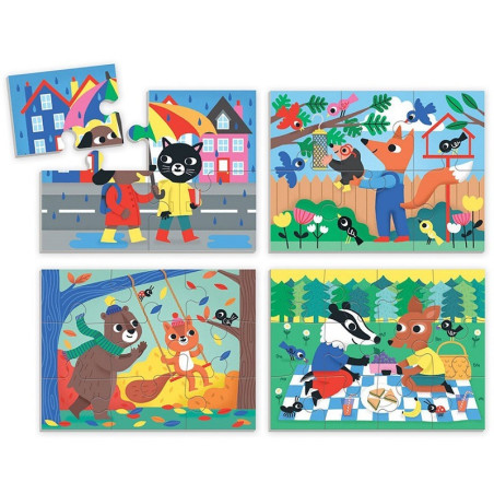 ŻYCZLIWOŚĆ tekturowe puzzle progresywne