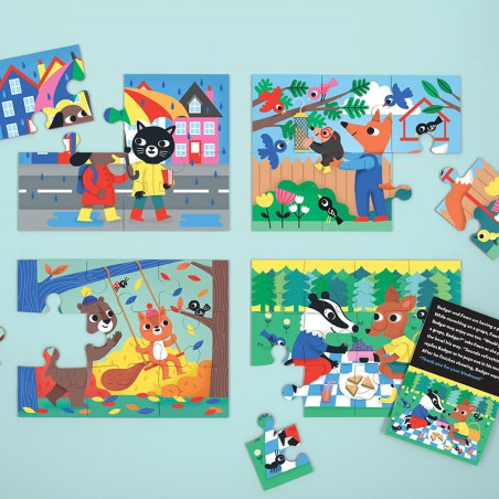 ŻYCZLIWOŚĆ tekturowe puzzle progresywne