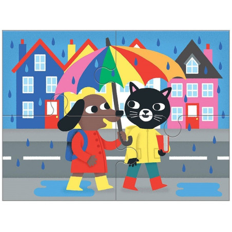 ŻYCZLIWOŚĆ tekturowe puzzle progresywne