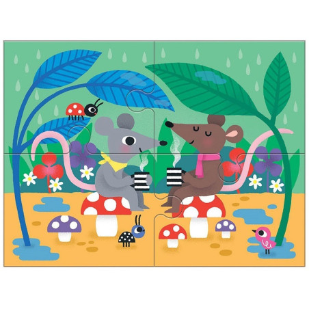 UWAŻNOŚĆ tekturowe puzzle progresywne 4w1