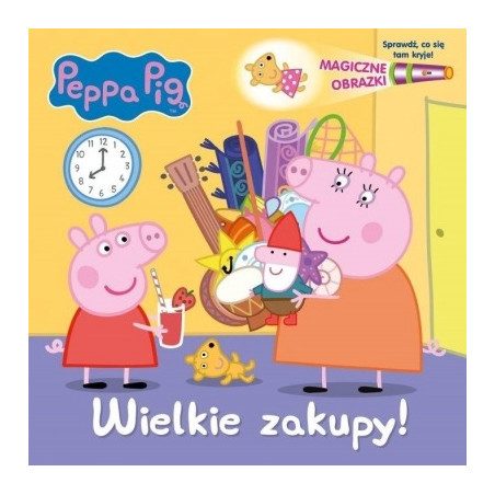 ŚWINKA PEPPA wielkie zakupy magiczne obrazki książka