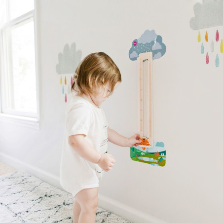 UCIEKAJĄCY PAJĄCZEK drewniana zabawka VertiPlay