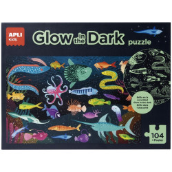 OCEAN puzzle tekturowe świecące w ciemności 104 el.