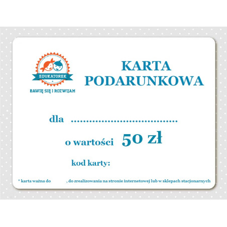 Karta podarunkowa 50 zł