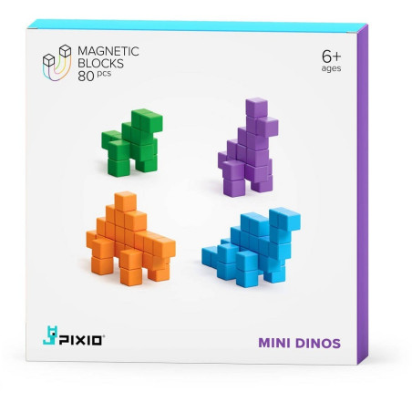 MINI DINOS klocki magnetyczne 80 szt. Story Series
