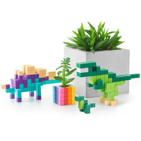 MINI DINOS klocki magnetyczne 80 szt. Story Series