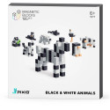 BLACK&WHITE ANIMALS klocki magnetyczne 195 szt. Story Series