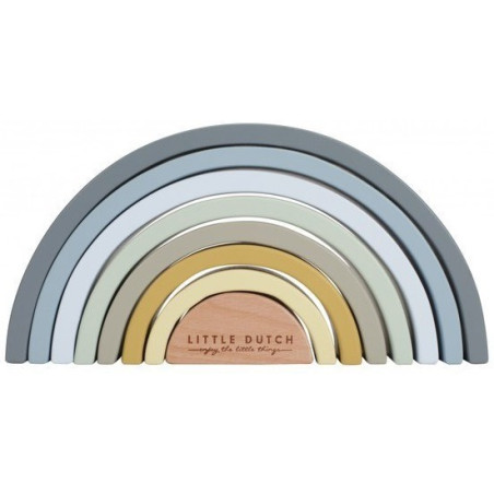 DREWNIANA TĘCZA klocki 8 el. błękit