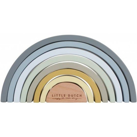 DREWNIANA TĘCZA klocki 8 el. błękit