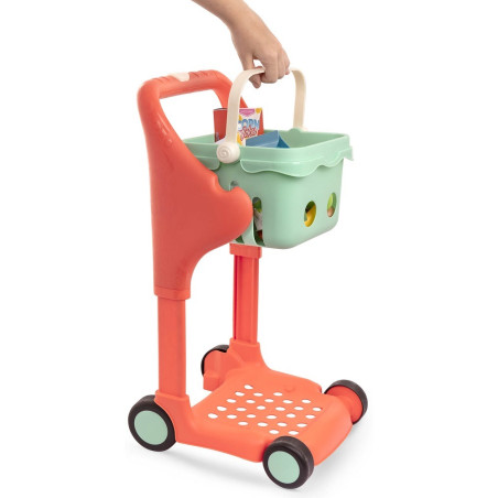 MUZYCZNY WÓZEK ZAKUPOWY z koszykiem i akcesoriami Shop & Glow Toy Cart