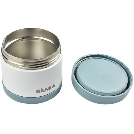 BALTIC BLUE/WHITE pojemnik termos obiadowy ze stali nierdzewnej z hermetycznym zamknięciem duży 500 ml