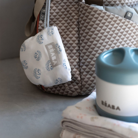 BALTIC BLUE/WHITE pojemnik termos obiadowy ze stali nierdzewnej z hermetycznym zamknięciem duży 500 ml