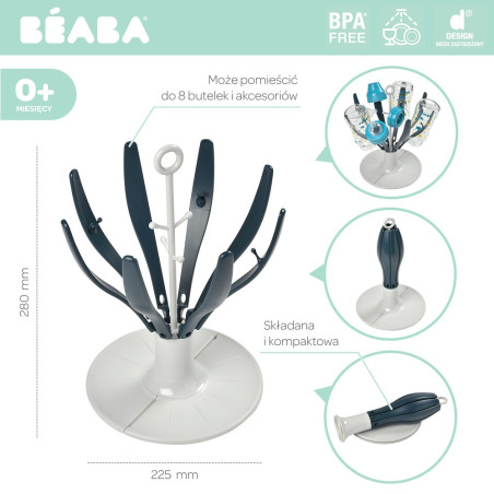 KWIAT składana suszarka do butelek i akcesoriów blue