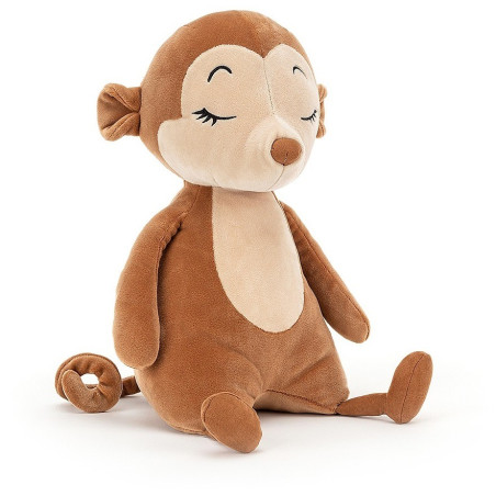 ŚPIĄCA MAŁPKA brązowa przytulanka 36 cm Sleepee Monkey