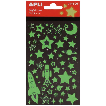 KOSMOS naklejki świecące w ciemności 58 szt.