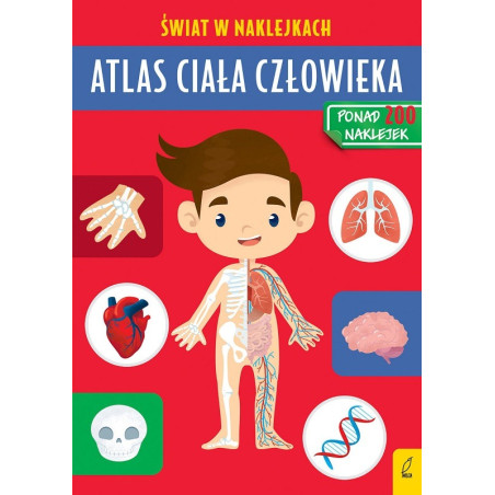 ATLAS CIAŁA CZŁOWIEKA książeczka z naklejkami