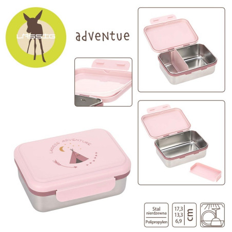 TIPI śniadaniówka ze stali nierdzewnej lunchbox Adventure