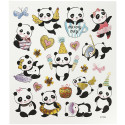 PANDY naklejki metaliczne 21 szt.