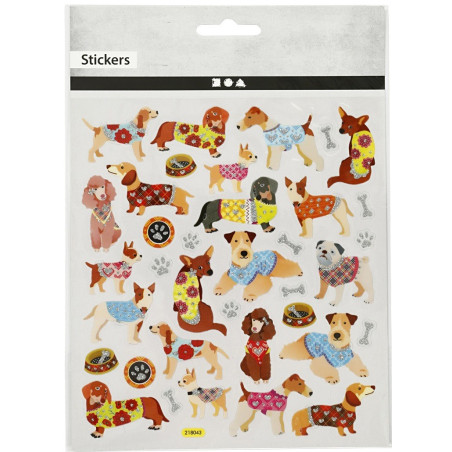 PIESKI naklejki brokatowe 26 szt.