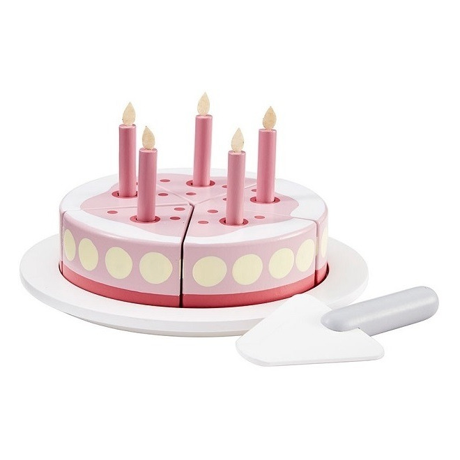 DREWNIANY TORT urodzinowy Pink Bistro