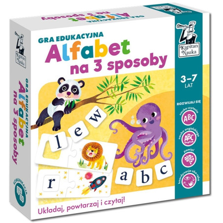 ALFABET NA 3 SPOSOBY gra edukacyjna