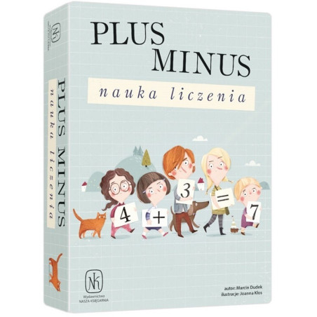 PLUS MINUS nauka liczenia gra edukacyjna Marcin Dudek, Joanna Kłos