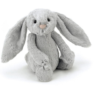 KRÓLICZEK szara przytulanka Silver Bashful Bunny 18 cm
