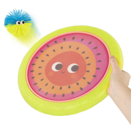 SPRĘŻYSTE DYSKI  z kudłatymi piłeczkami gra zręcznościowa Poppin’ Paddles