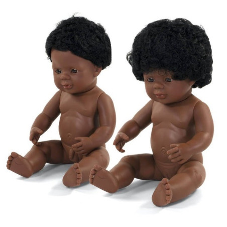 AFROAMERYKAŃCZYK lalka chłopiec 38 cm