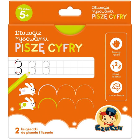 PISZĘ CYFRY dłuuugie rysowanki zestaw kreatywny