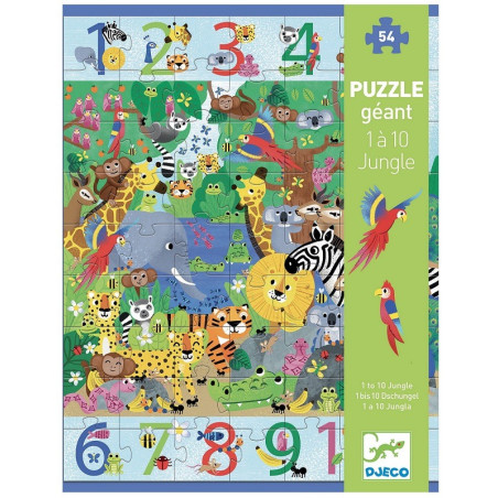 DŻUNGLA puzzle tekturowe gigant 54 el.