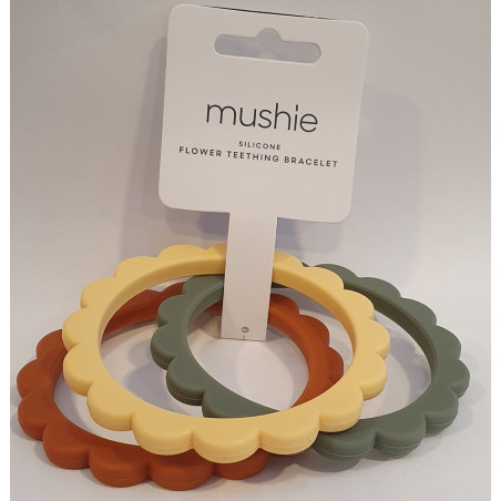 CLAY, DRIED THYME, SUNSHINE gryzaki silikonowe bransoletki 3 szt. Flower