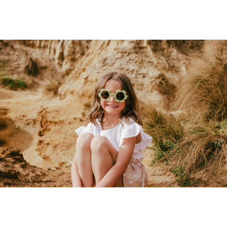 KWIATKI okularki przeciwsłoneczne dla dzieci 3-10 lat Bellis Lemonade