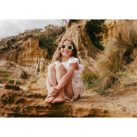 KWIATKI okularki przeciwsłoneczne dla dzieci 3-10 lat Bellis Lemonade