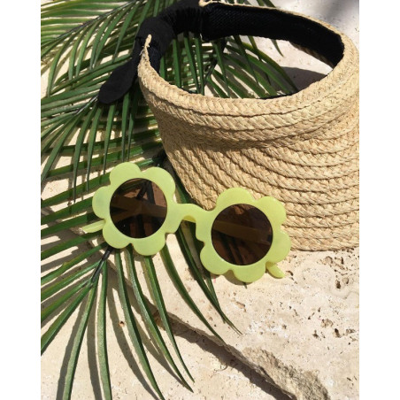 KWIATKI okularki przeciwsłoneczne dla dzieci 3-10 lat Bellis Lemonade