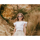 KWIATKI okularki przeciwsłoneczne dla dzieci 3-10 lat Bellis Vanilla