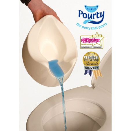 SZARY genialny nocnik z odpływem