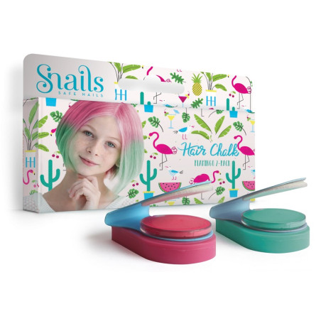 FLAMING zmywalne kredy do włosów 2 kolory Hair Chalk