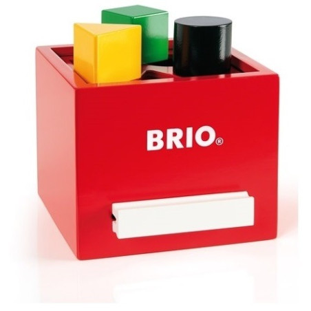 DREWNIANY SORTER nauka kształtów i kolorów retro