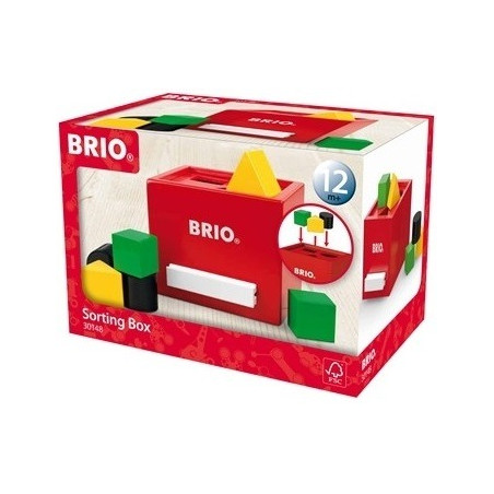 DREWNIANY SORTER nauka kształtów i kolorów retro