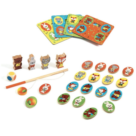 LUDO WOOD zestaw gier 4w1