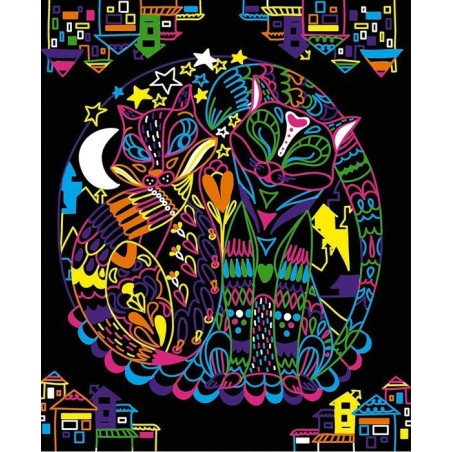 ZWIERZĄTKA fluorescencyjne flamastry zestaw kreatywny Art&Craft