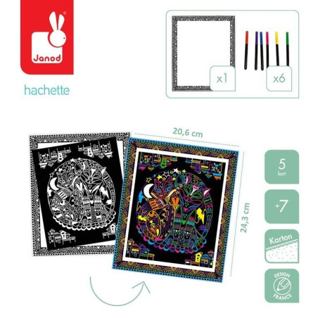 ZWIERZĄTKA fluorescencyjne flamastry zestaw kreatywny Art&Craft