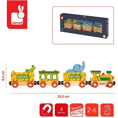 SAFARI drewniany pociąg Story