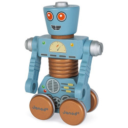 DREWNIANE ROBOTY do składania ze śrubokrętem Brico'kids