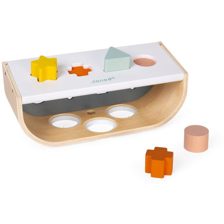 DREWNIANA PRZEBIJANKA I SORTER KSZTAŁTÓW 3w1Sweet Cocoon