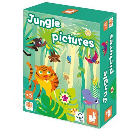 OBRAZKI Z DŻUNGLI gra pamięciowa